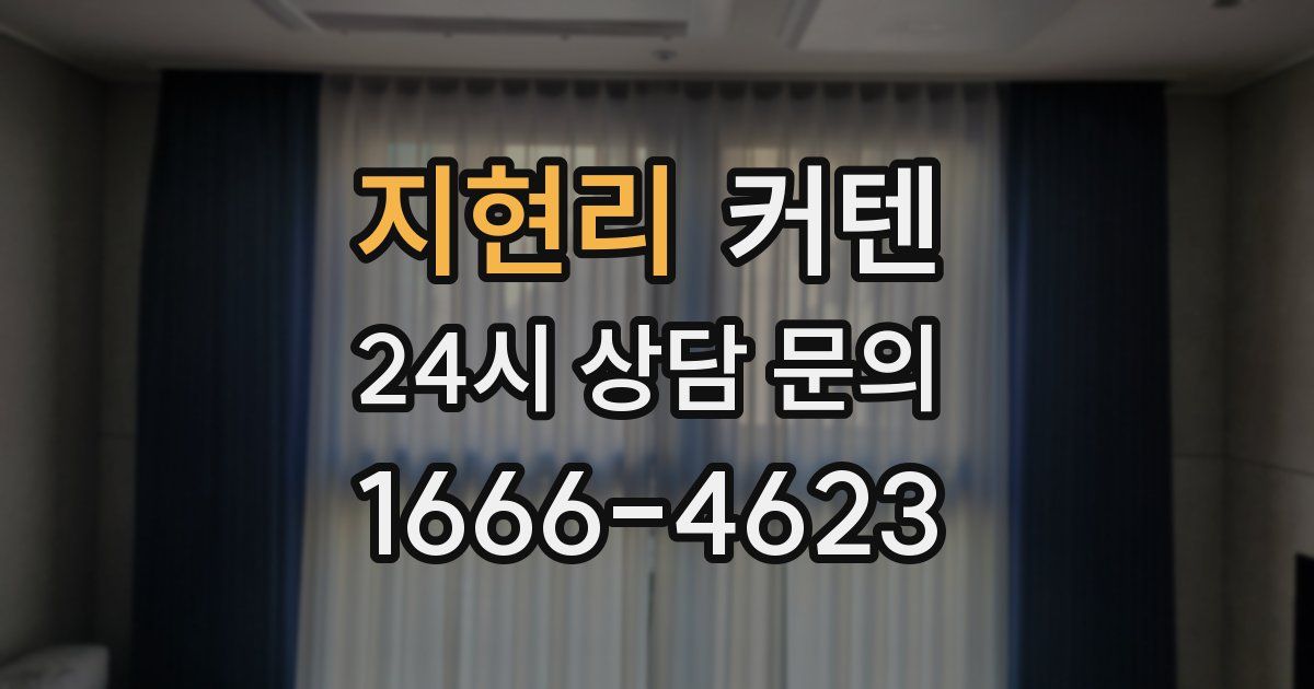 지현리 커텐
