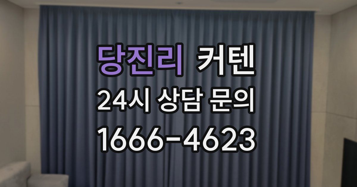 당진리 커텐