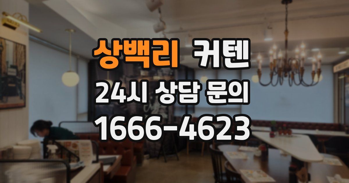 상백리 커텐