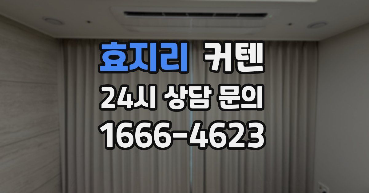 효지리 커텐