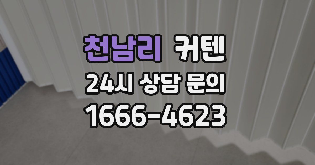 천남리 커텐