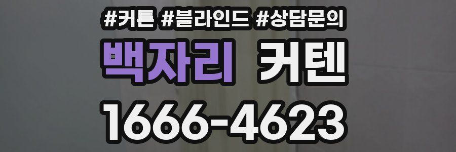 백자리 커텐