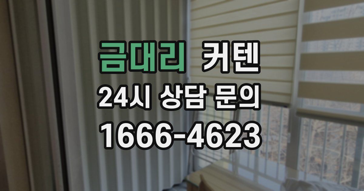 금대리 커텐