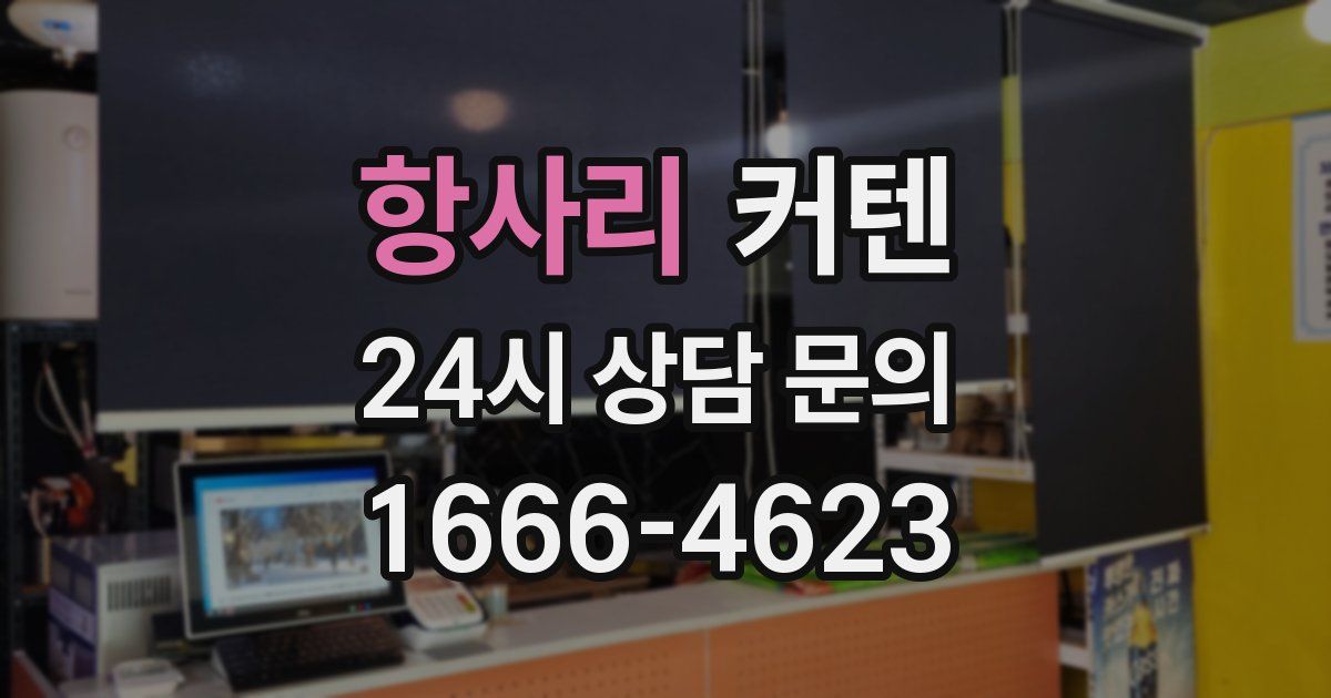 항사리 커텐