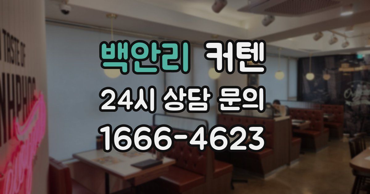 백안리 커텐