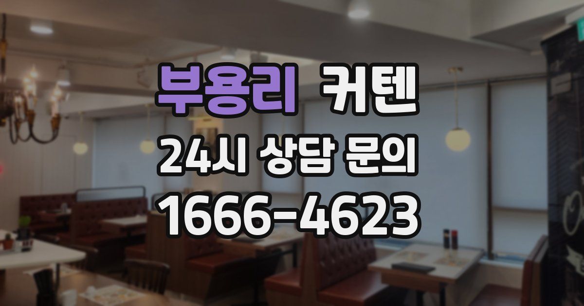 부용리 커텐