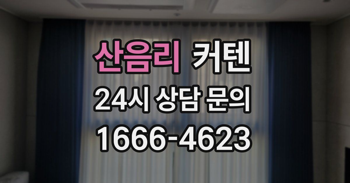 산음리 커텐