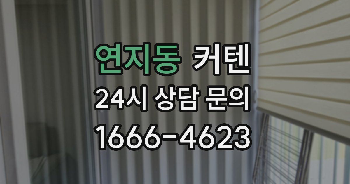 연지동 커텐
