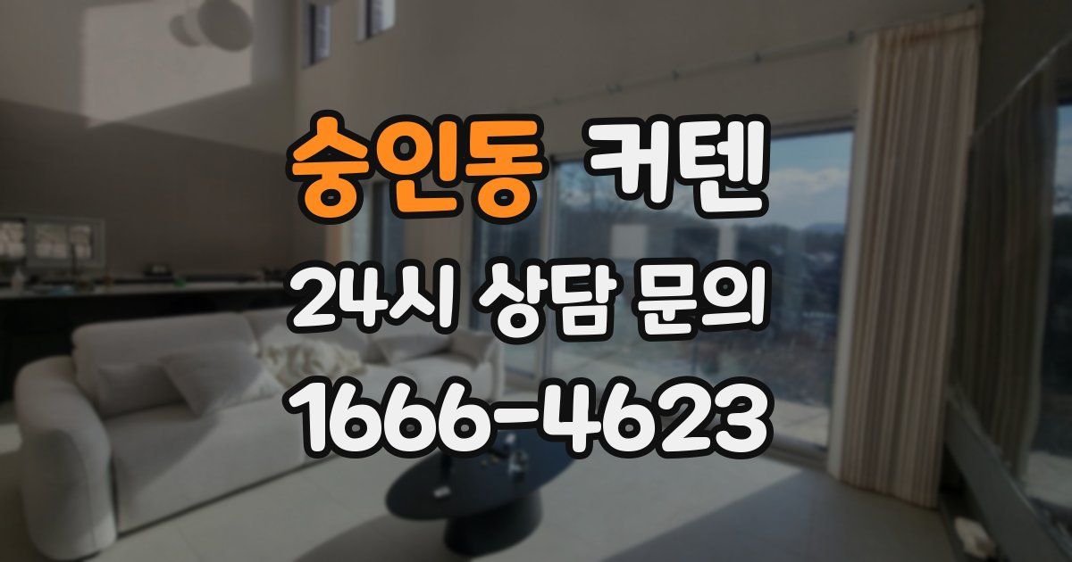 숭인동 커텐
