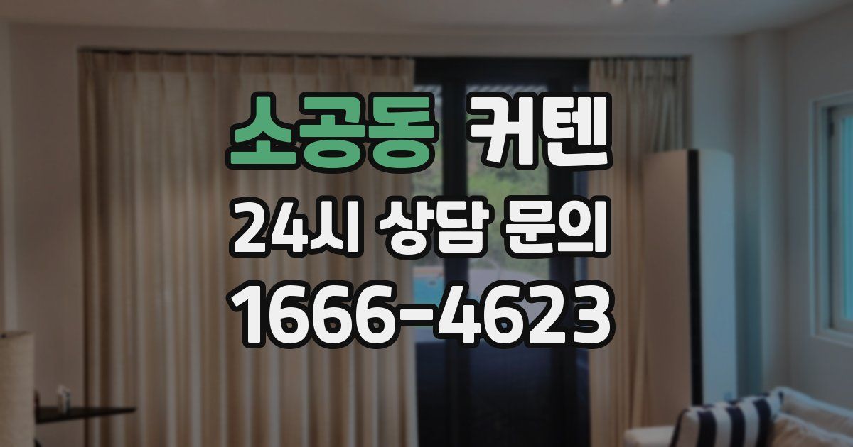 소공동 커텐