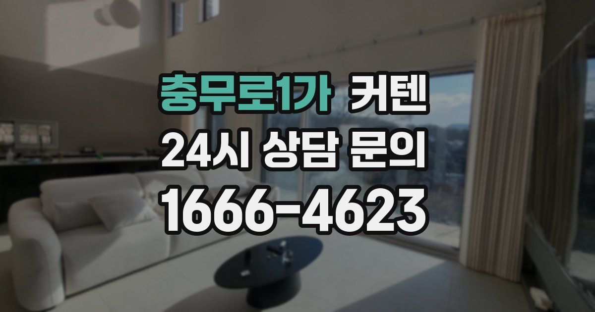 충무로1가 커텐