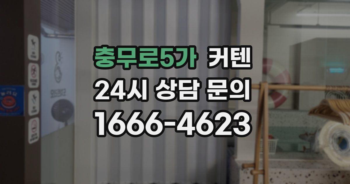 충무로5가 커텐