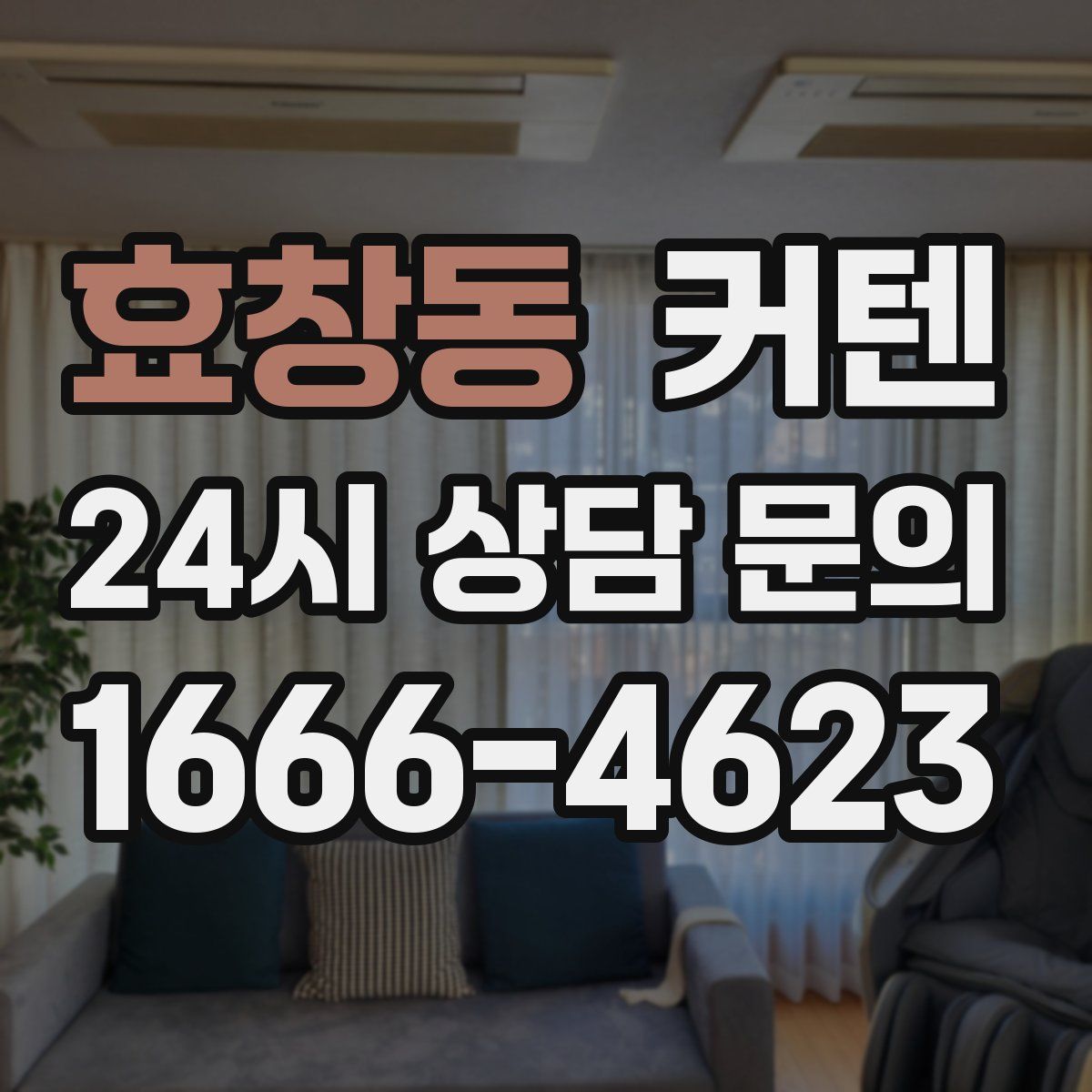 효창동 커텐