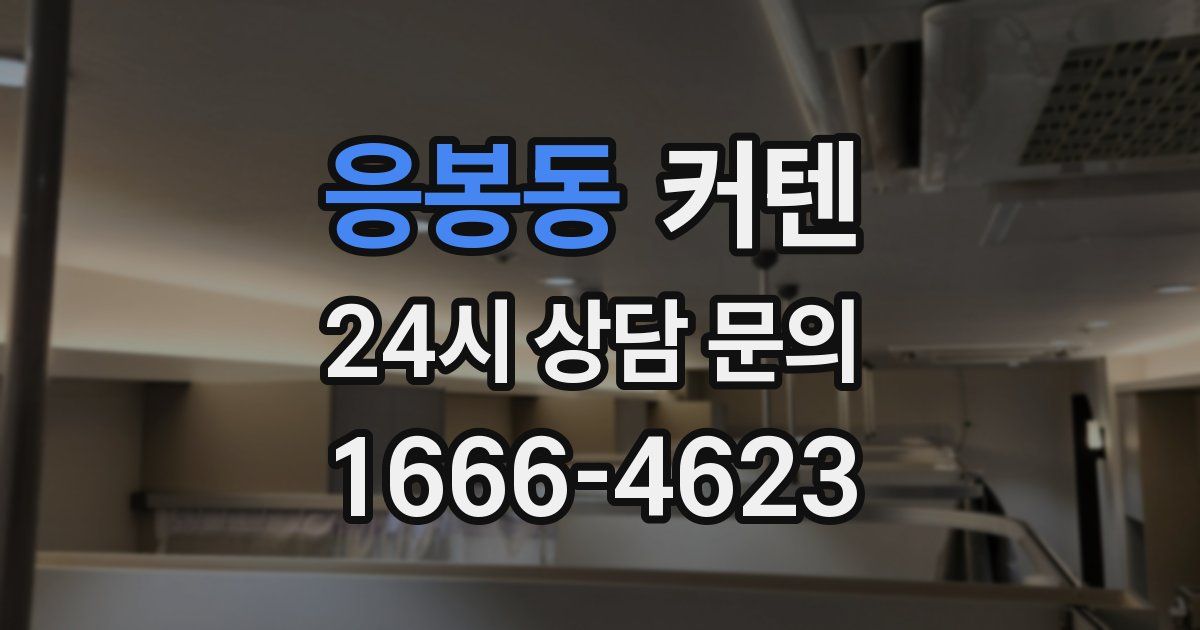 응봉동 커텐