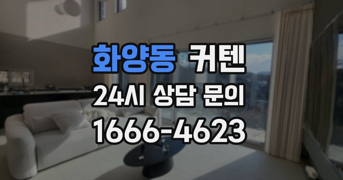 화양동 커텐