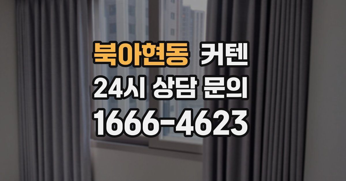 북아현동 커텐