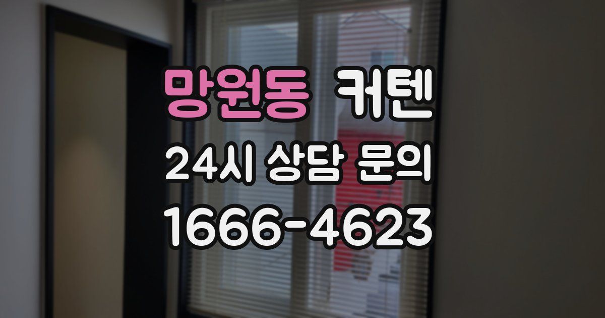 망원동 커텐