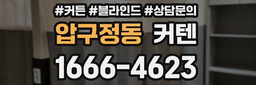 압구정동 커텐