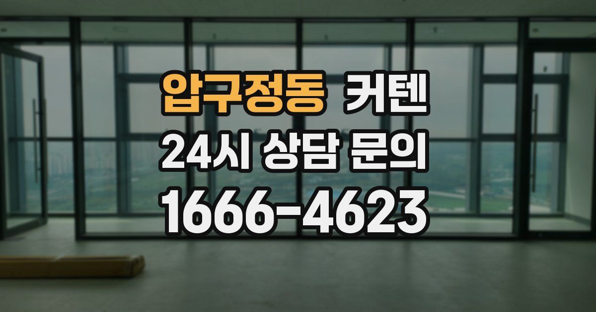 압구정동 커텐