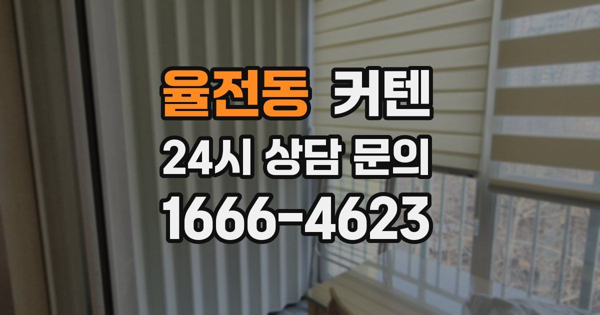 율전동 커텐