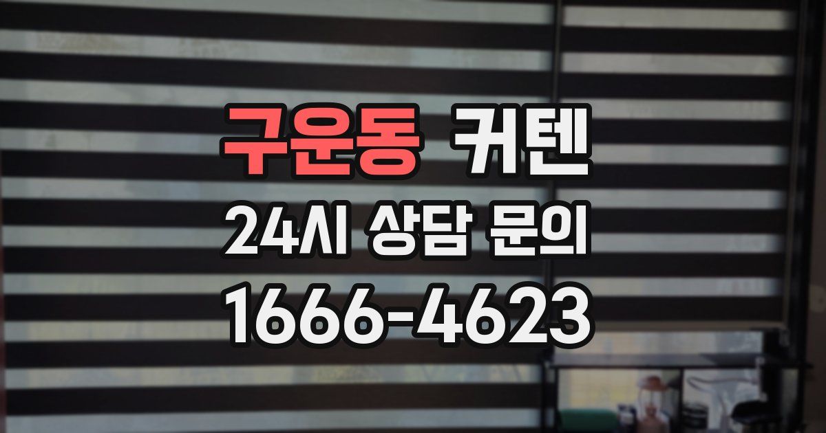 구운동 커텐