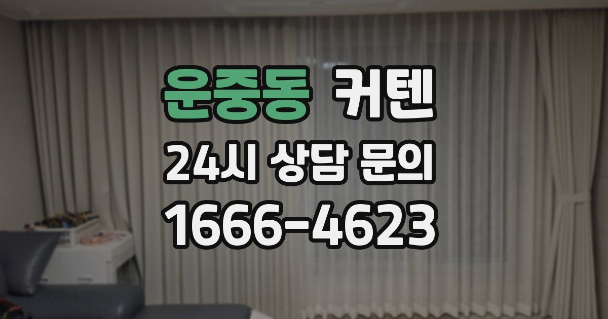 운중동 커텐