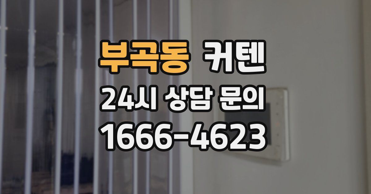 부곡동 커텐