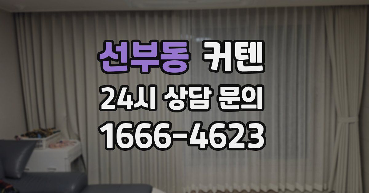 선부동 커텐