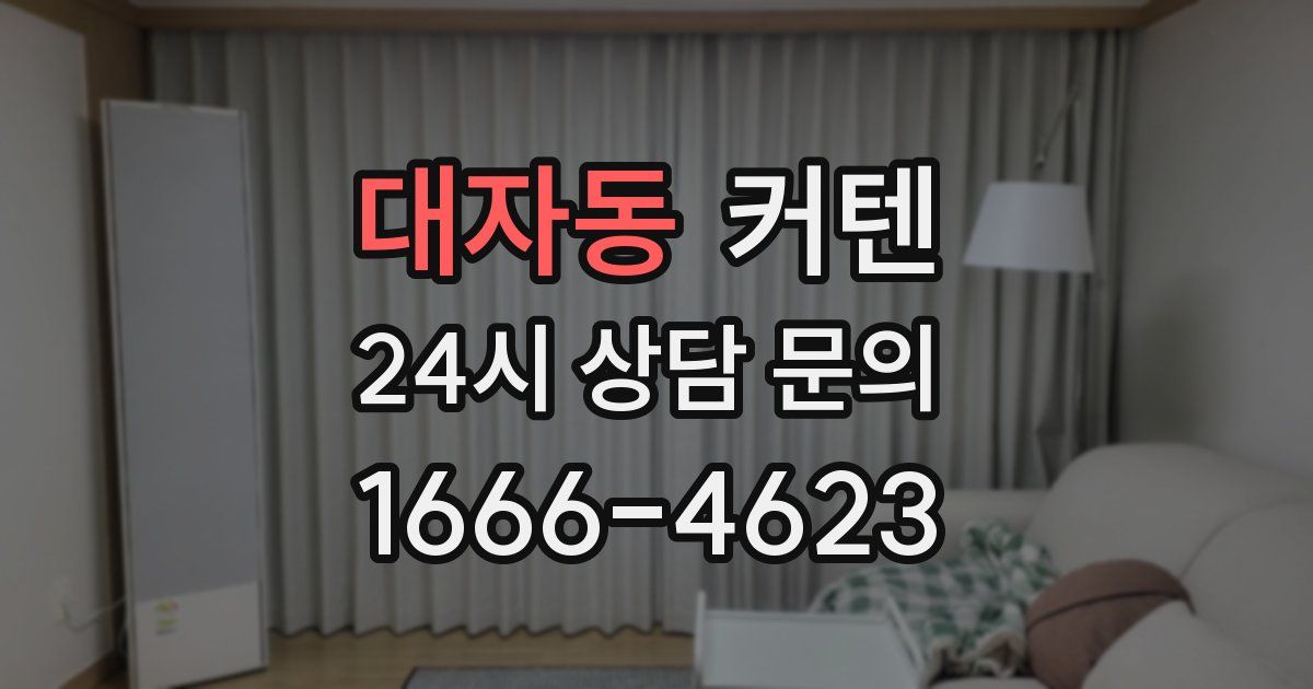 대자동 커텐