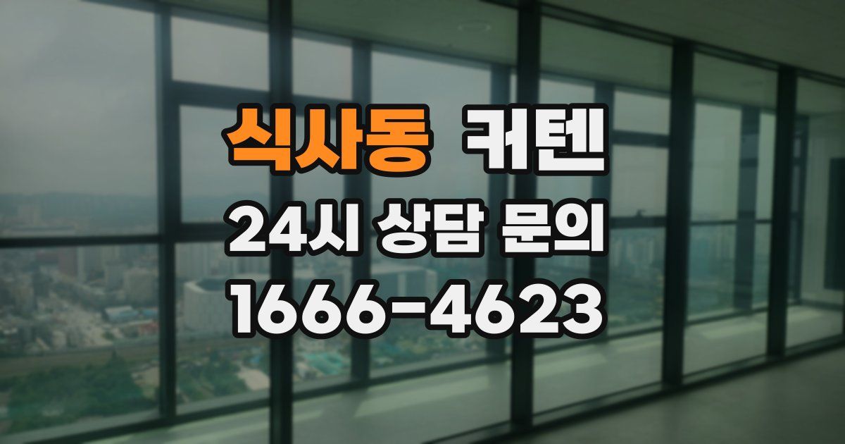 식사동 커텐