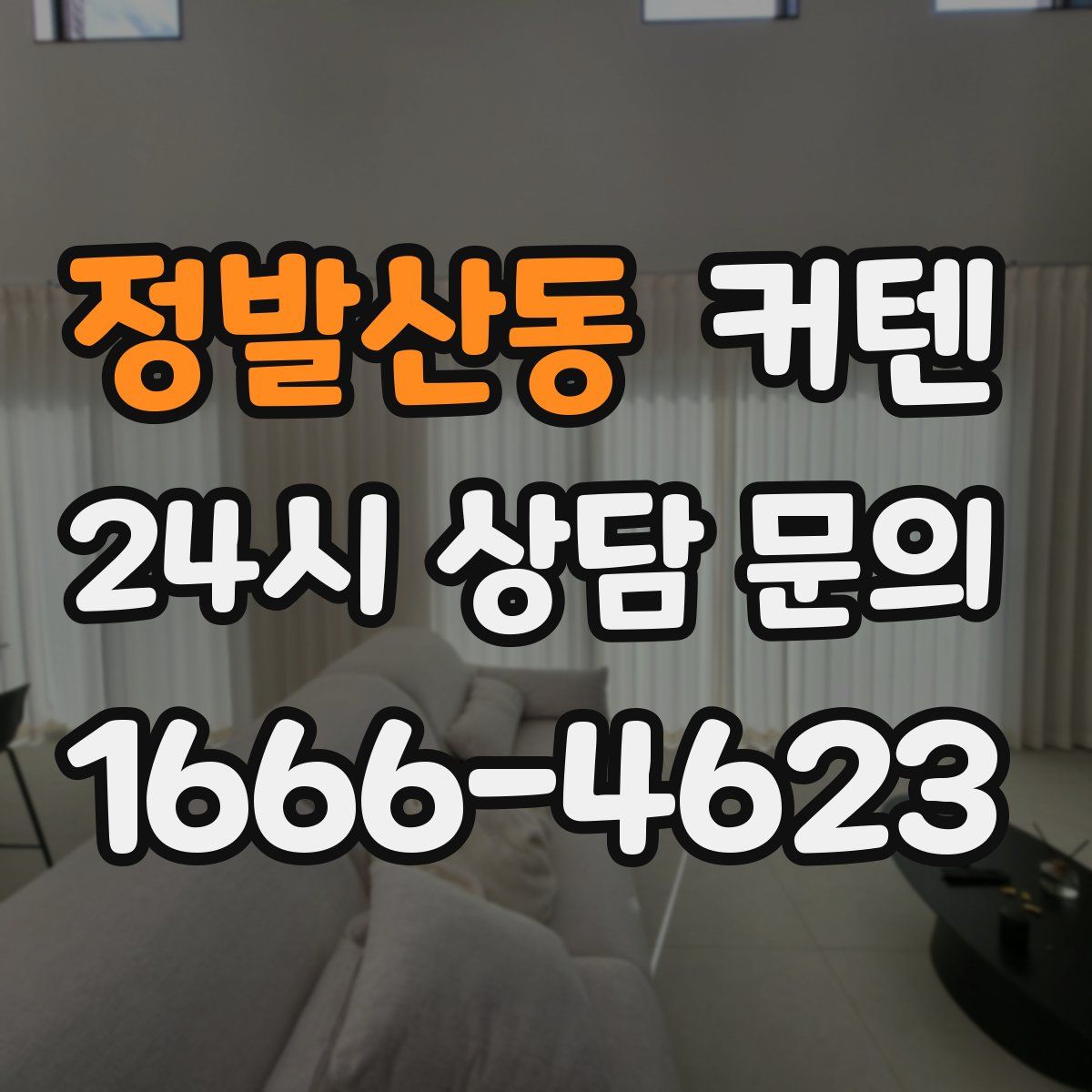 정발산동 커텐