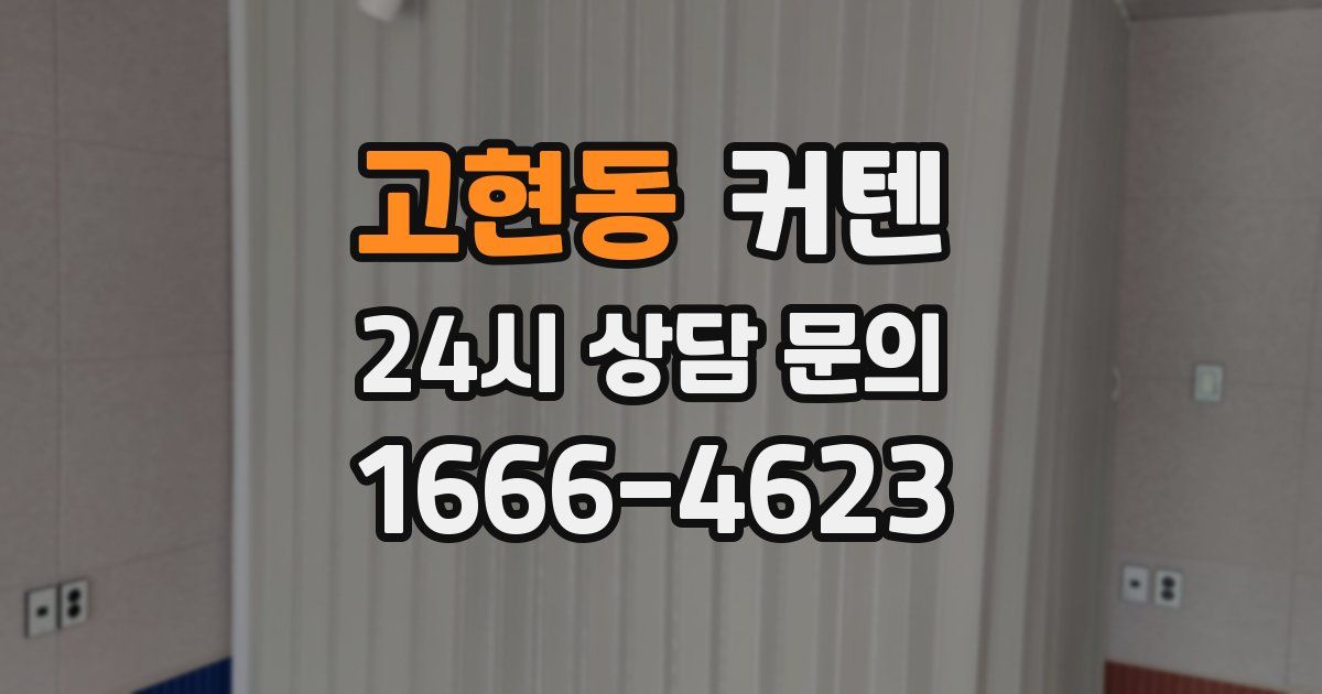 고현동 커텐