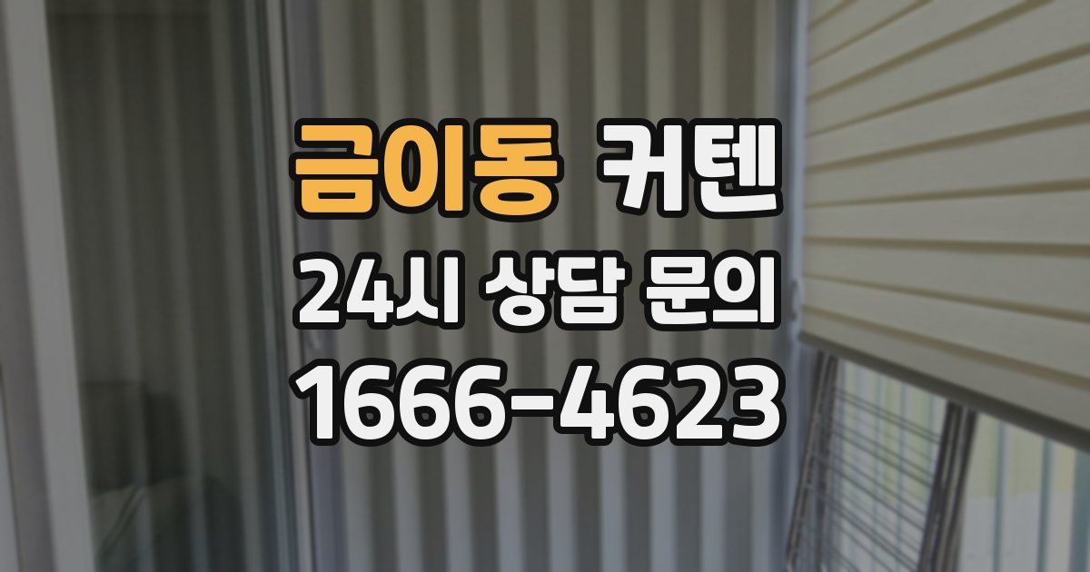금이동 커텐