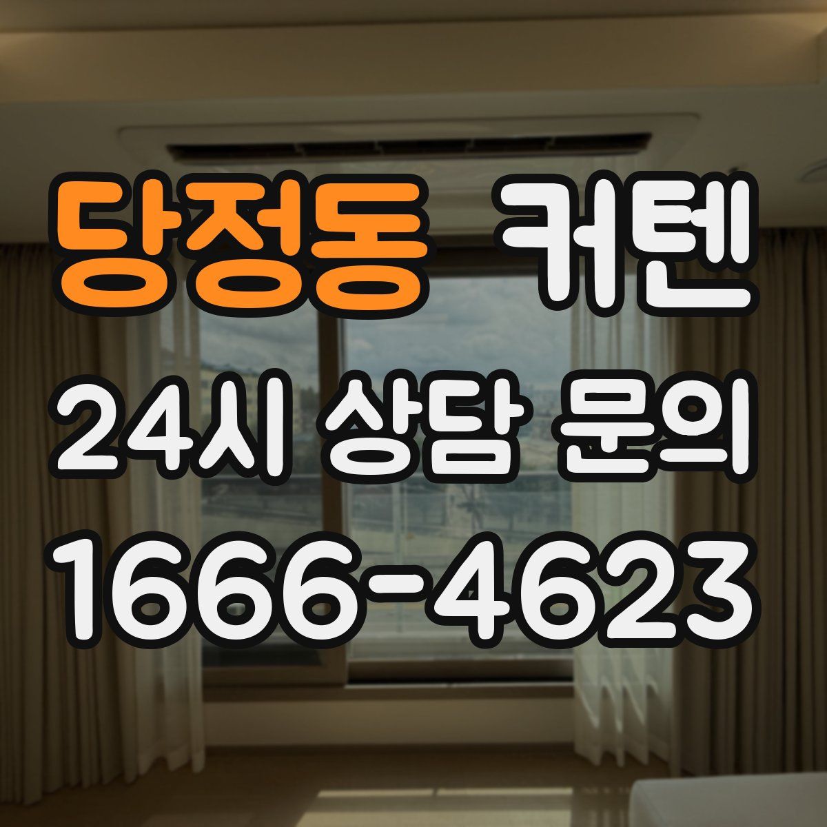 당정동 커텐
