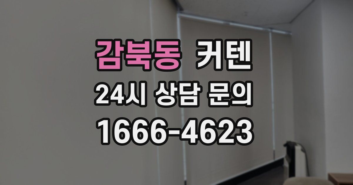 감북동 커텐