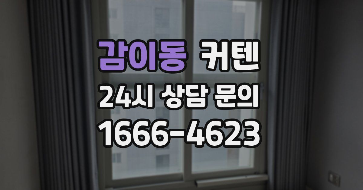 감이동 커텐