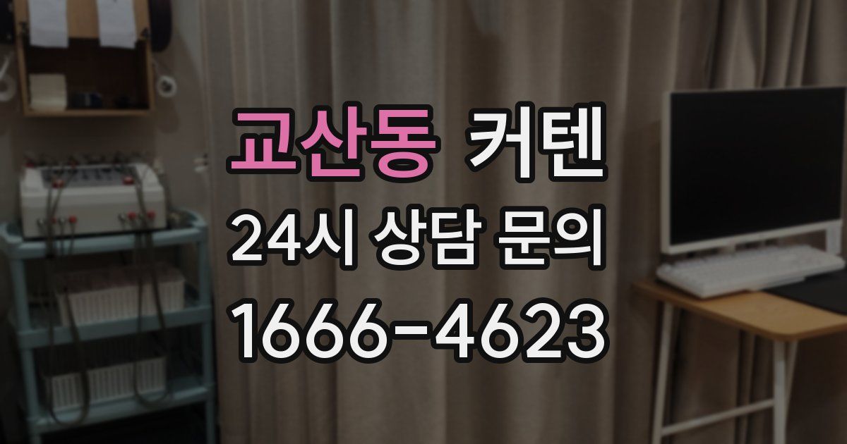 교산동 커텐