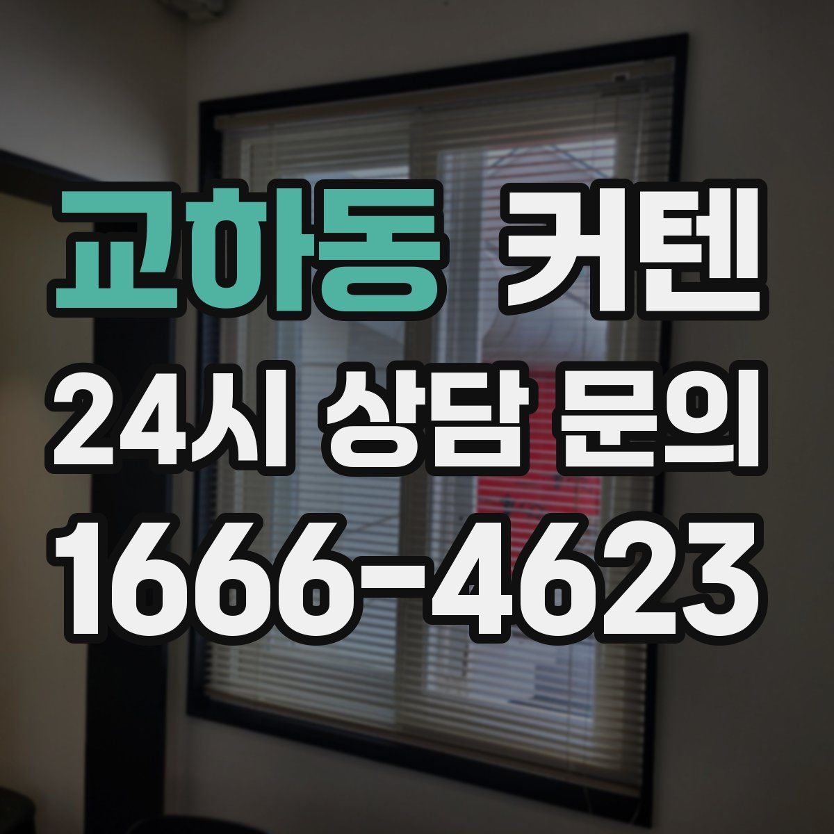 교하동 커텐