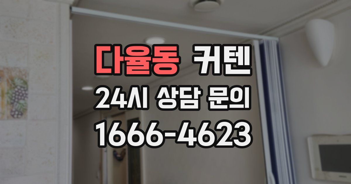 다율동 커텐