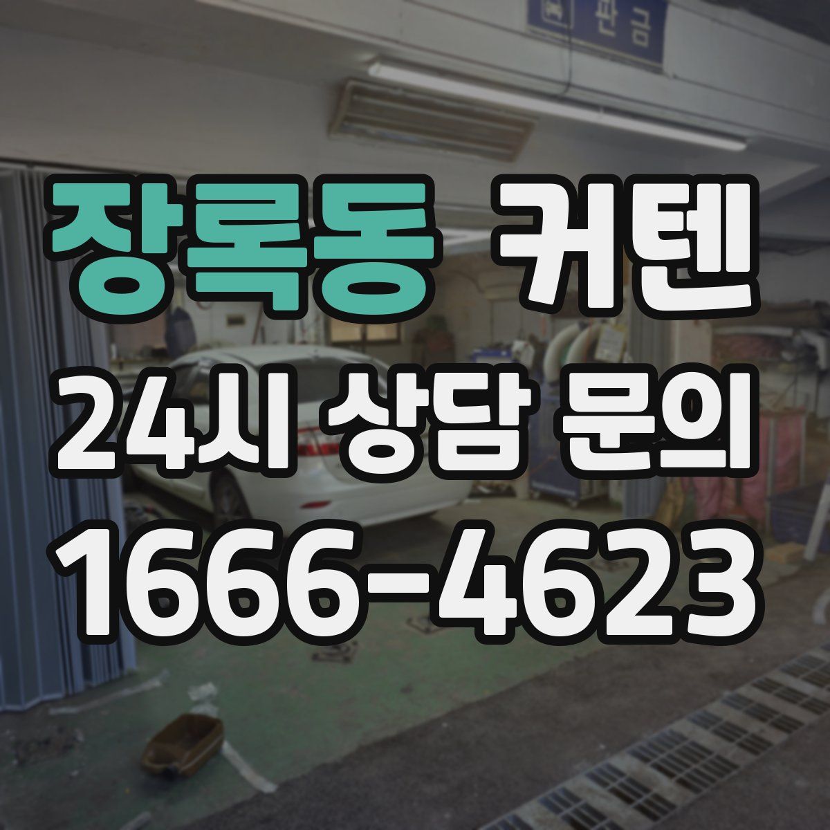 장록동 커텐