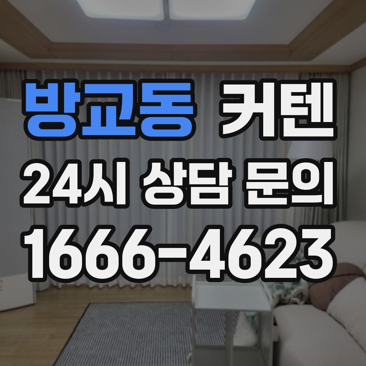 방교동 커텐