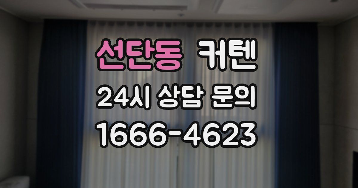 선단동 커텐