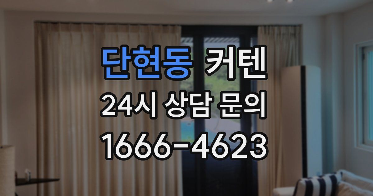 단현동 커텐