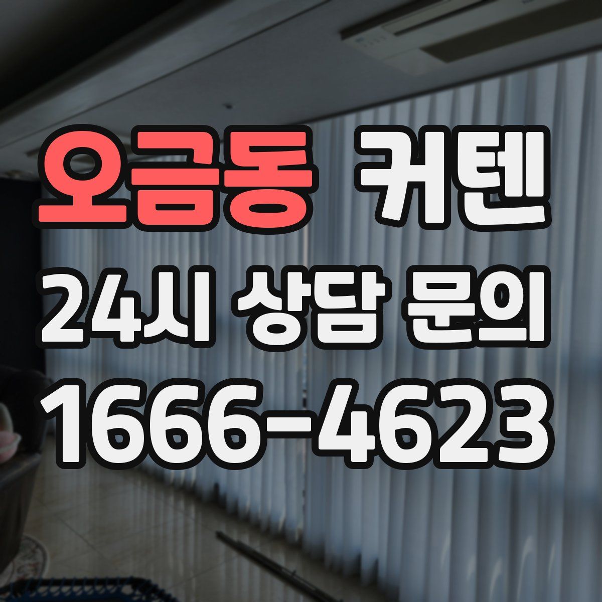 오금동 커텐