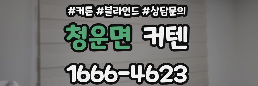 청운면 커텐