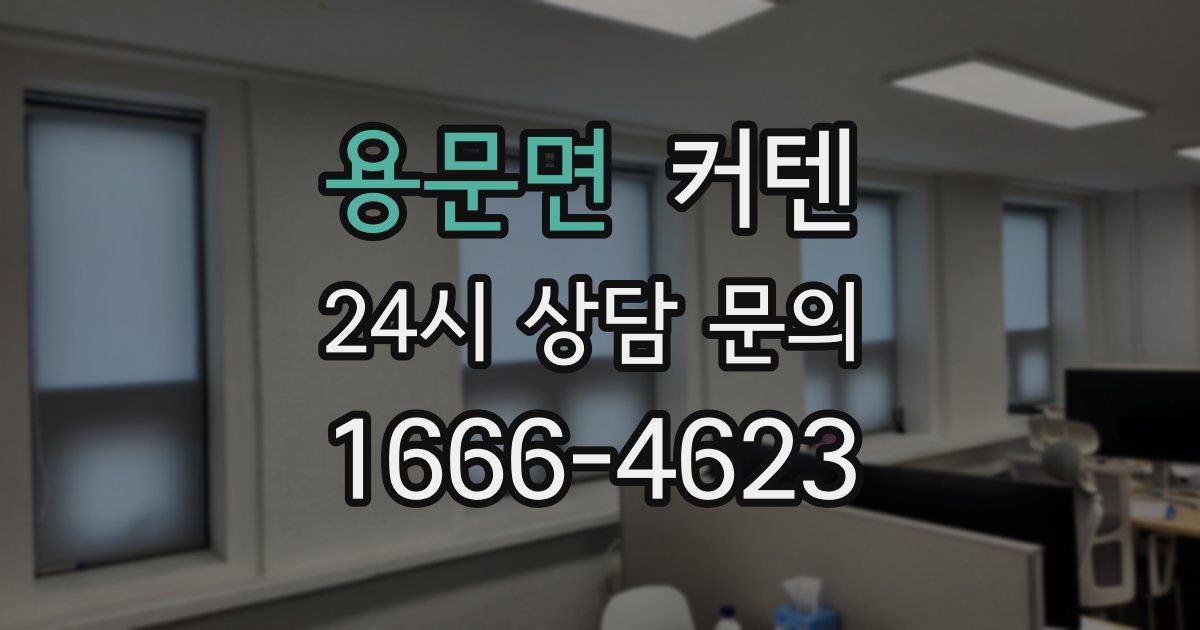 용문면 커텐