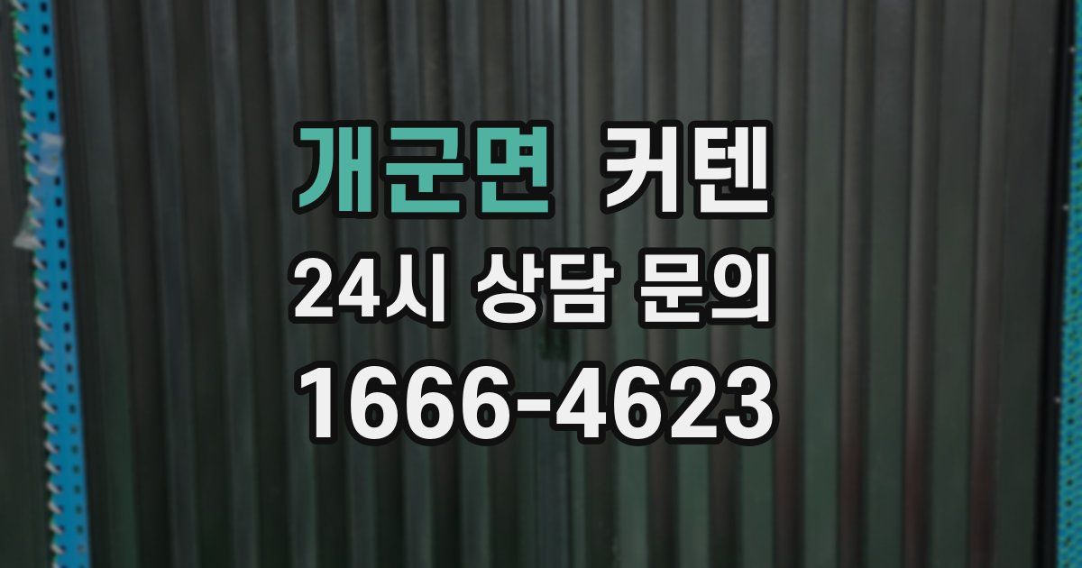 개군면 커텐