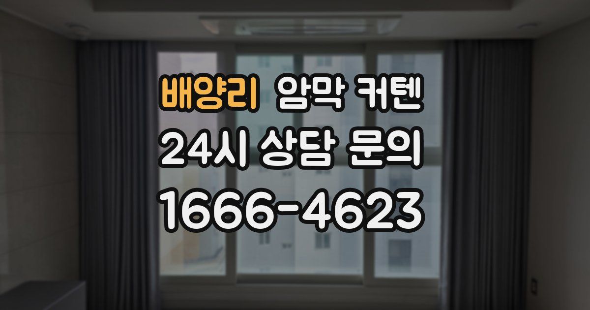 배양리 암막 커텐