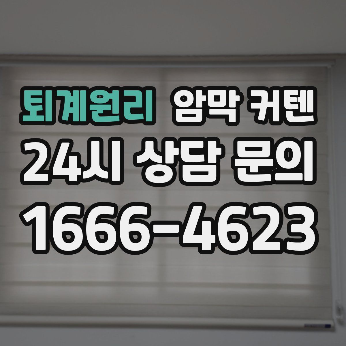 퇴계원리 암막 커텐