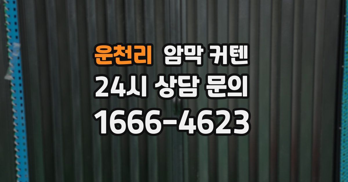 운천리 암막 커텐